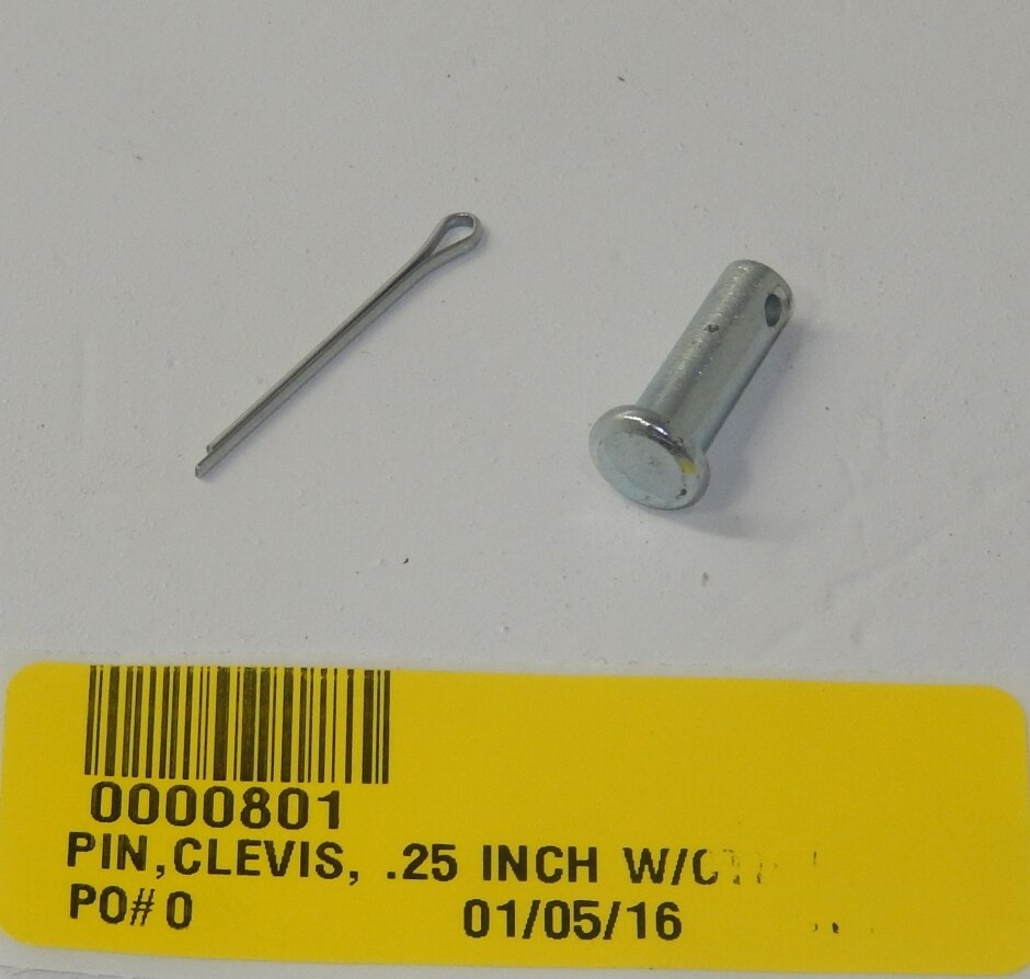 PIN,CLEVIS, .25 INCH W/CTR KEY