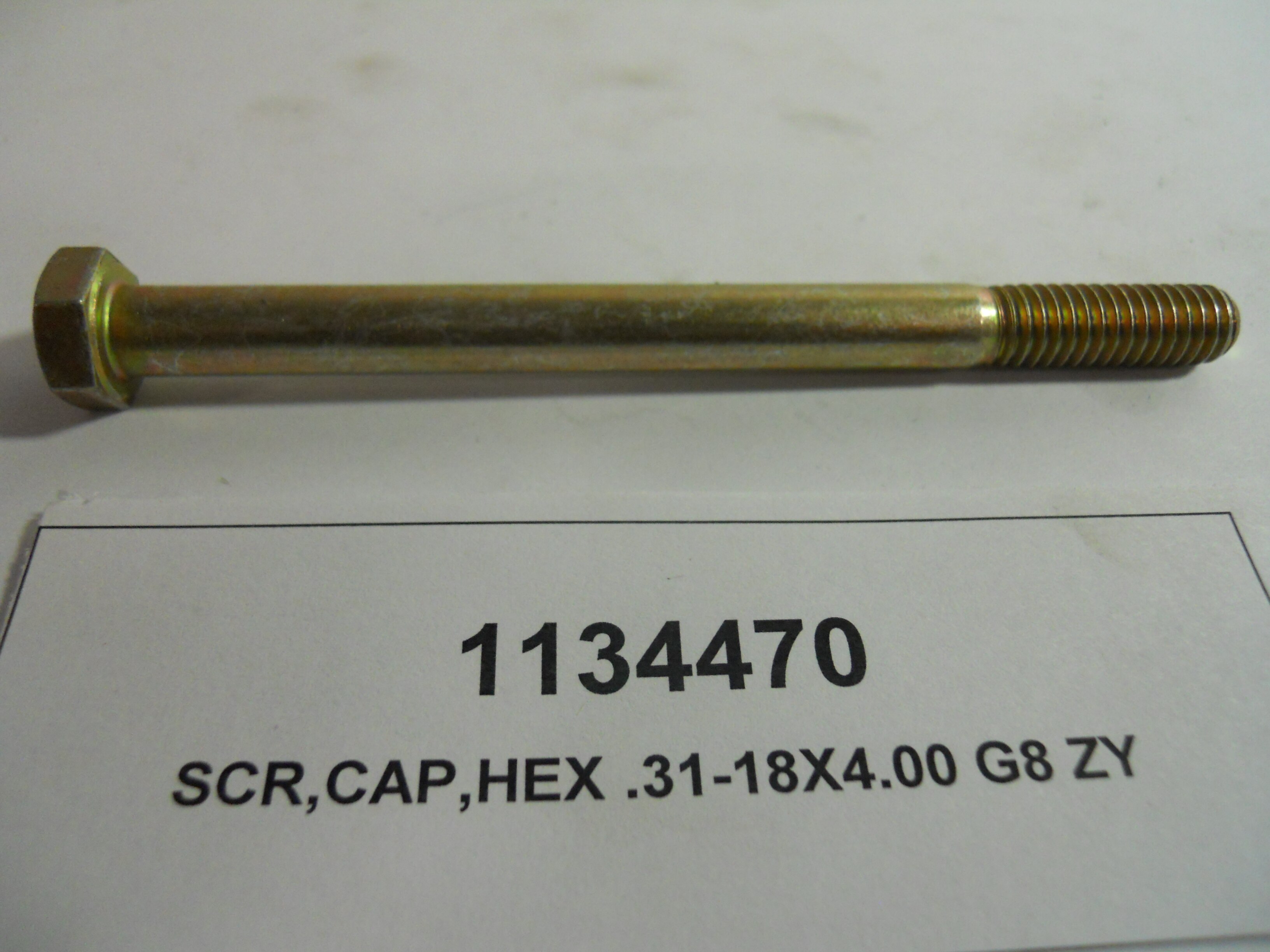SCR,CAP,HEX .31-18X4.00 G8 ZY
